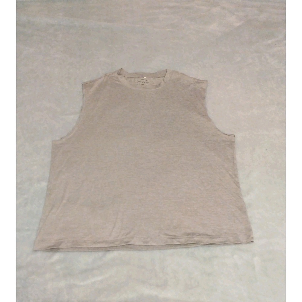 H&M Dry Move Mens Training Light Gray Tank Top Muscle Gym Workout Tee Shirt Sz S